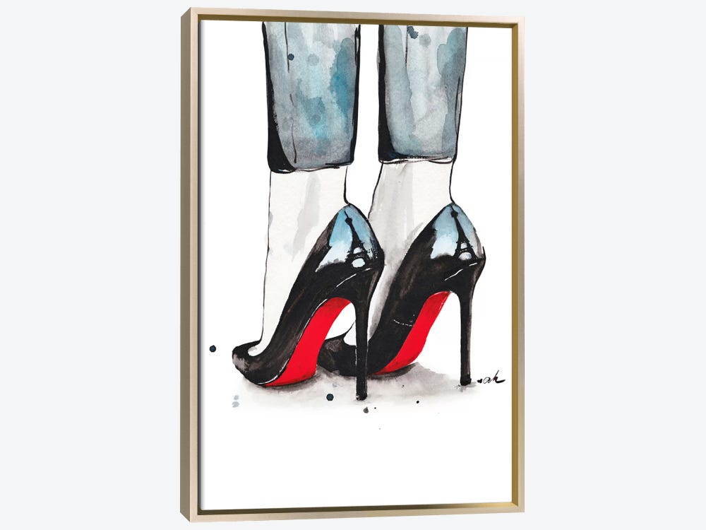 Rongrong DeVoe Canvas Art Picture - Christian Louboutin Classic Heels ( Fashion > Shoes > High Heels art) - 26x26 in