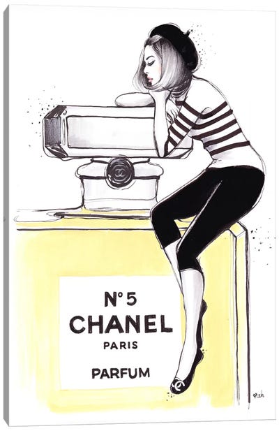 Dreaming Of Chanel Canvas Art Print - Hat Art
