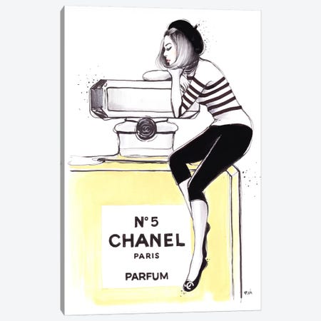 Dreaming Of Chanel Canvas Print #HMR35} by Anna Hammer Canvas Art Print