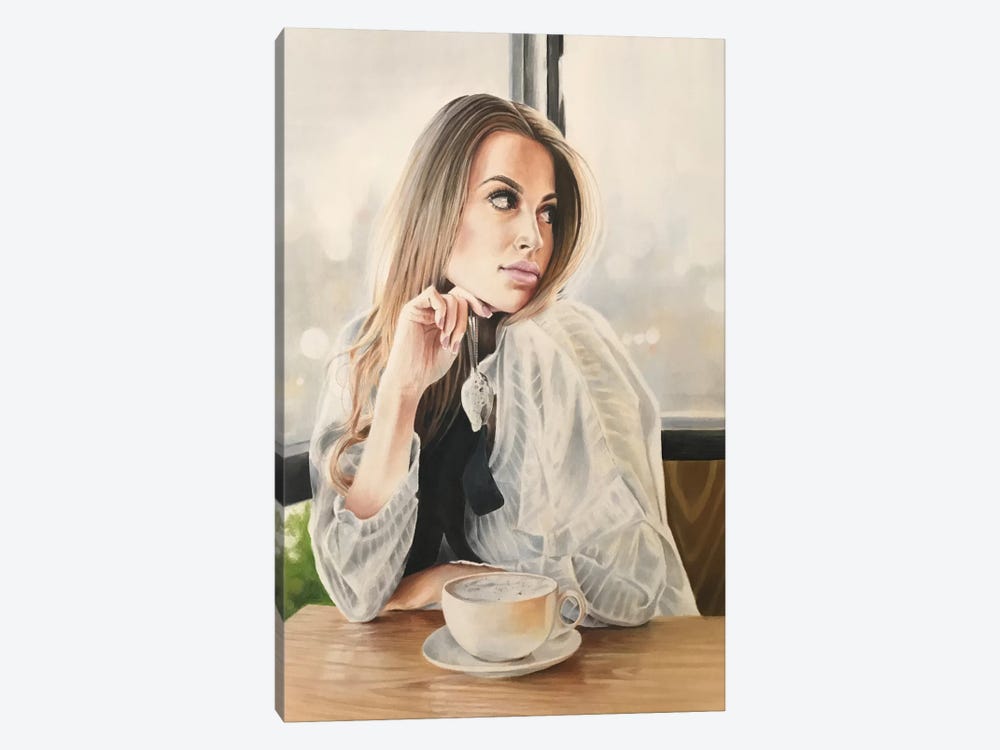 Latte by Anna Hammer 1-piece Canvas Artwork
