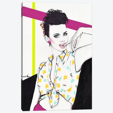 Nagel Girl Canvas Print #HMR83} by Anna Hammer Canvas Art Print