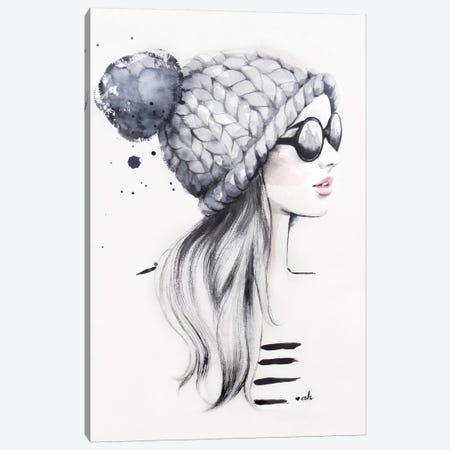 She Said She Had The World Of Her Own Canvas Print #HMR99} by Anna Hammer Canvas Wall Art