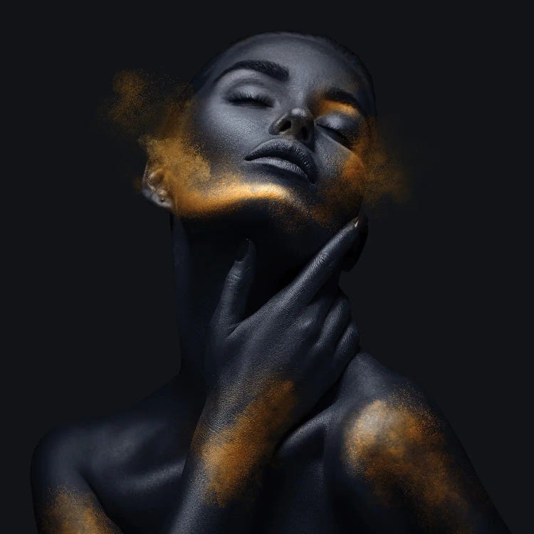 Abstract Spark Girl IX by Helo Moraes wall art