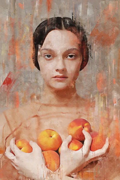 Peaches: Abstract United Colors IV by Helo Moraes