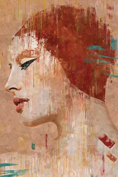 Abstract United Colors XIV by Helo Moraes framed canvas print