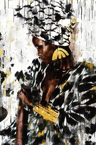 Gold: Abstract United Colors XVII by Helo Moraes