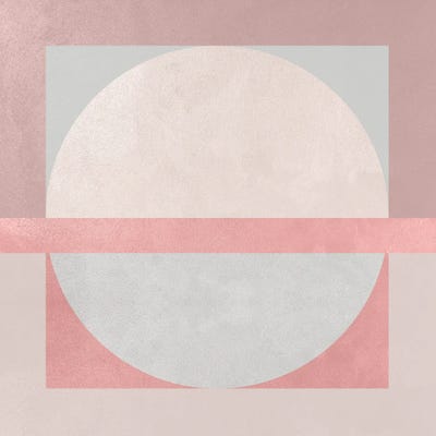 Abstract Rose Square IV by Helo Moraes framed canvas print