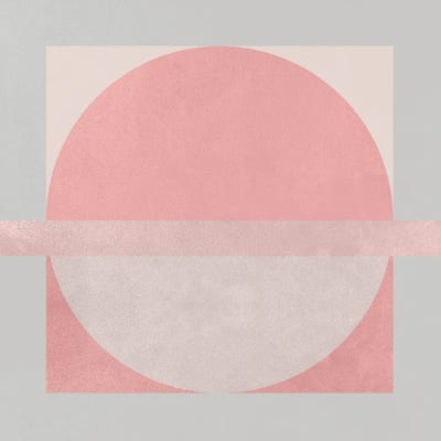 Abstract Rose Square III by Helo Moraes framed canvas print