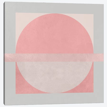 Abstract Rose Square III Canvas Print #HMS150} by Helo Moraes Canvas Artwork