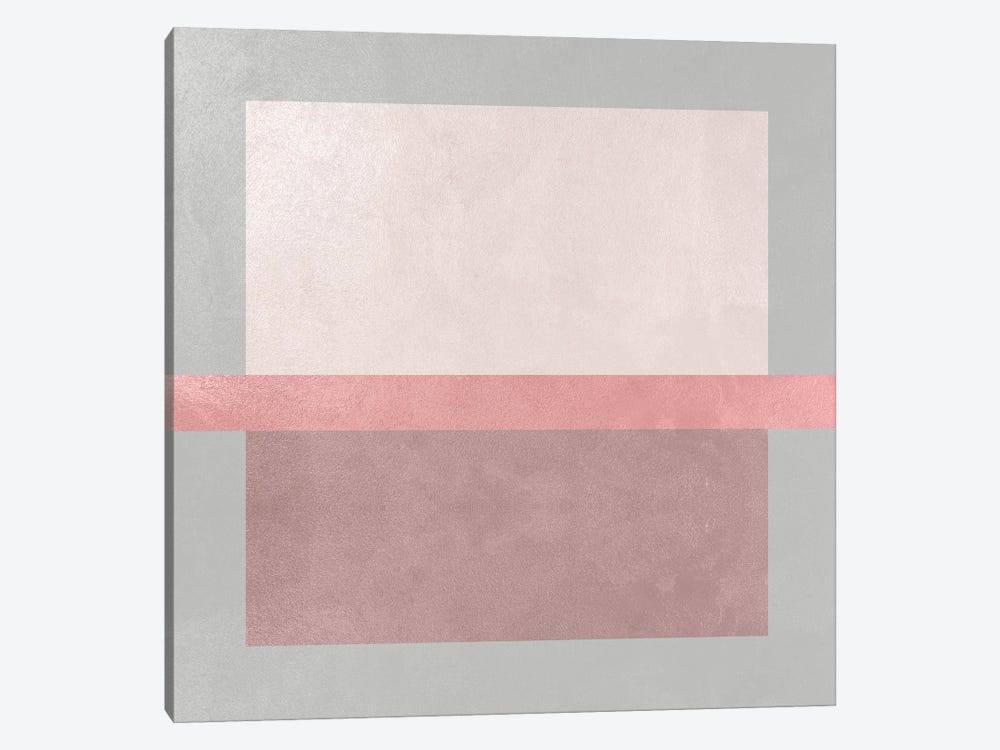 Abstract Rose Square II by Helo Moraes 1-piece Art Print