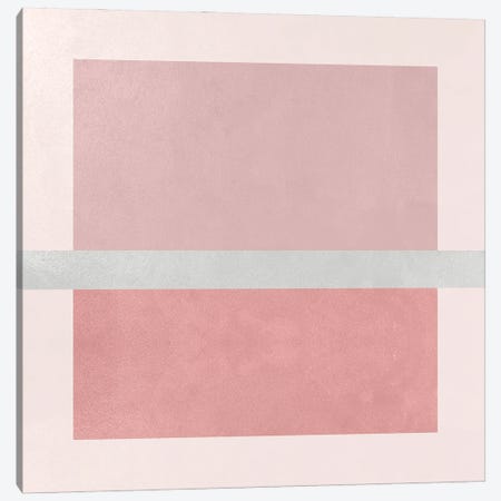 Abstract Rose Square I Canvas Print #HMS152} by Helo Moraes Canvas Artwork