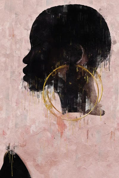 Abstract Rose Girl III by Helo Moraes canvas print