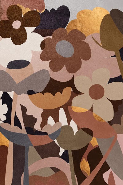 Abstract Fendi Flower I by Helo Moraes canvas print