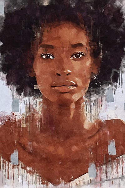 Abstract Fendi Girl I by Helo Moraes canvas print