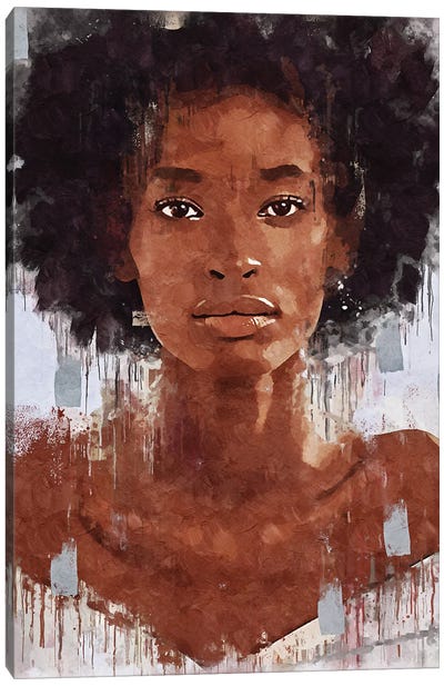 Abstract Fendi Girl I Canvas Art Print - Helo Moraes