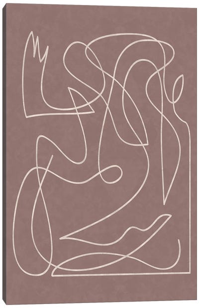 Abstract Fendi Line IV Canvas Art Print - Helo Moraes