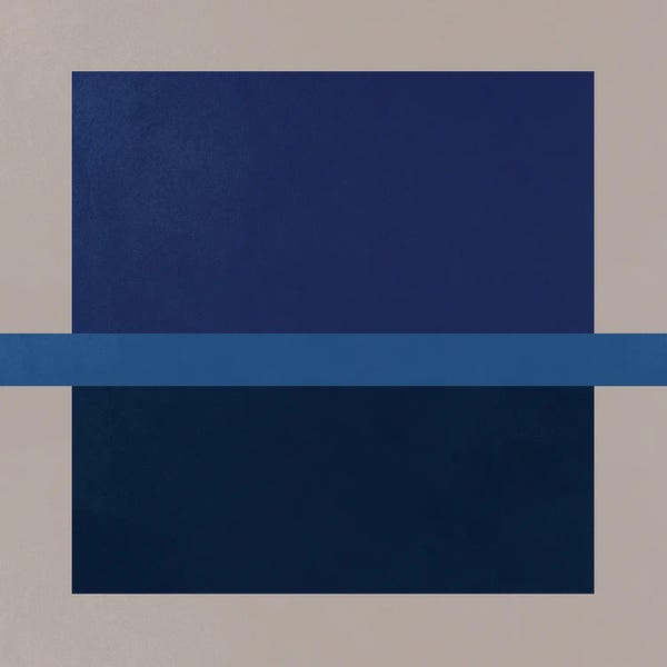 Indigo: Abstract Luxury Square I by Helo Moraes