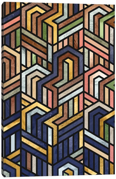 Abstract Pattern I Canvas Art Print - Art Deco