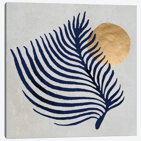 Abstract Luxury Leaf IV Canvas Print #HMS202} by Helo Moraes Canvas Wall Art