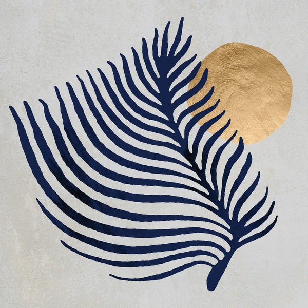 Gold Abstract Art: Abstract Luxury Leaf IV by Helo Moraes