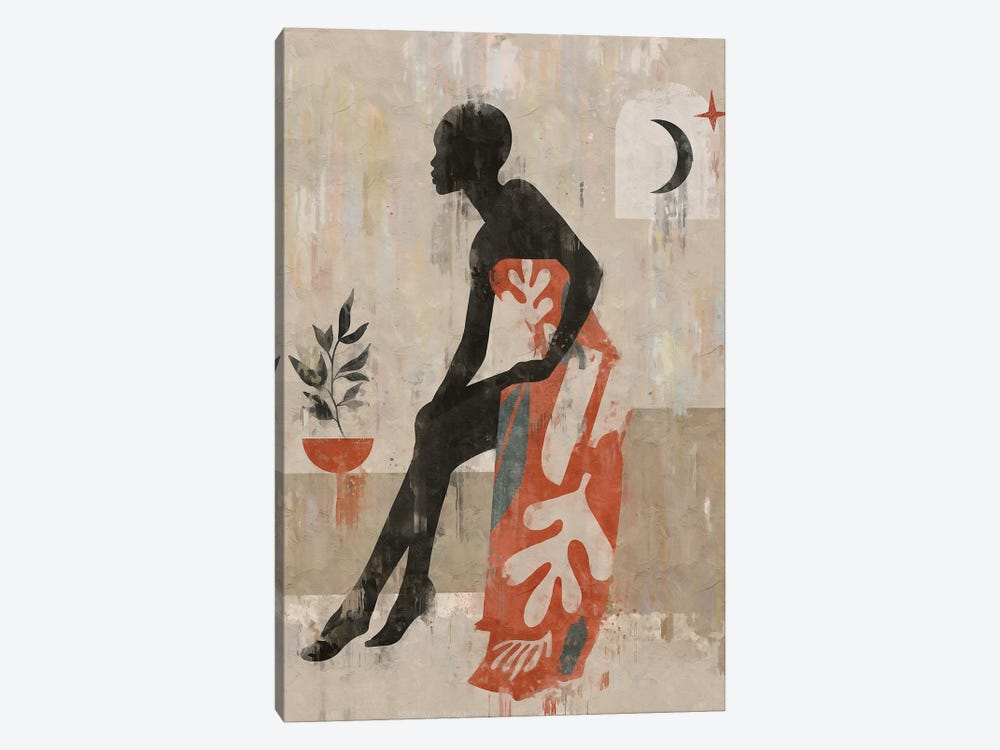 Abstract Ceramics Girl II by Helo Moraes 1-piece Canvas Print