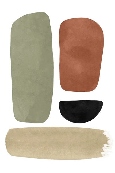 Abstract Ceramics Shape V by Helo Moraes canvas print