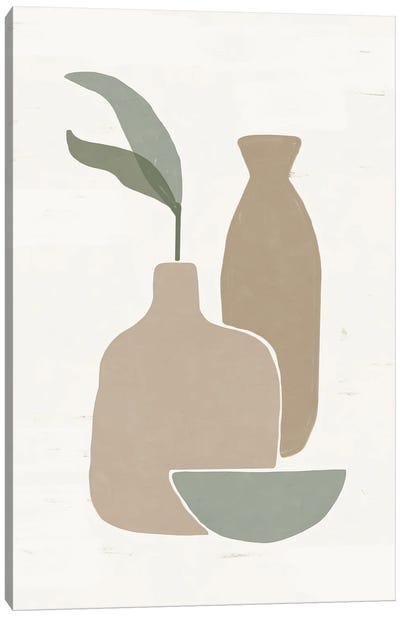 Abstract Ceramics Vase I Canvas Art Print - Helo Moraes