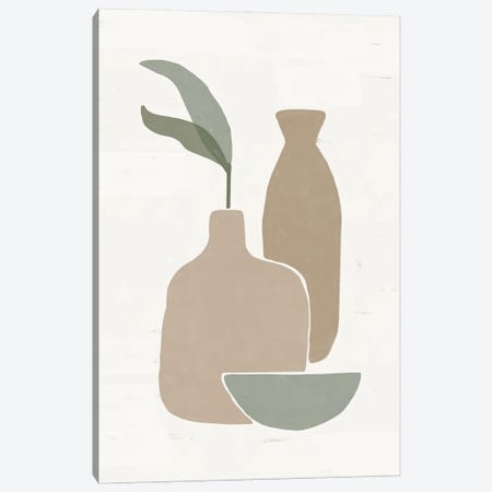 Abstract Ceramics Vase I Canvas Print #HMS253} by Helo Moraes Canvas Print