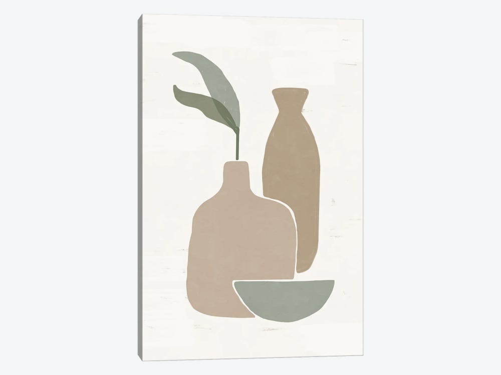 Abstract Ceramics Vase I by Helo Moraes 1-piece Canvas Print