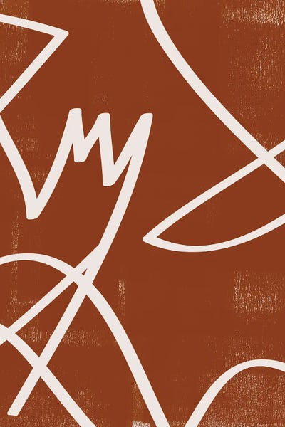 Abstract Clay Line I by Helo Moraes canvas print