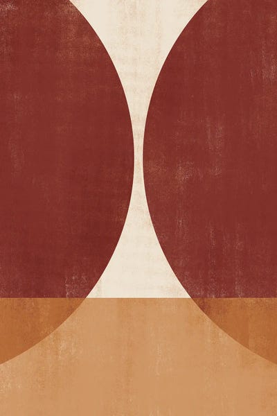 Abstract Copper Geometric I by Helo Moraes canvas print