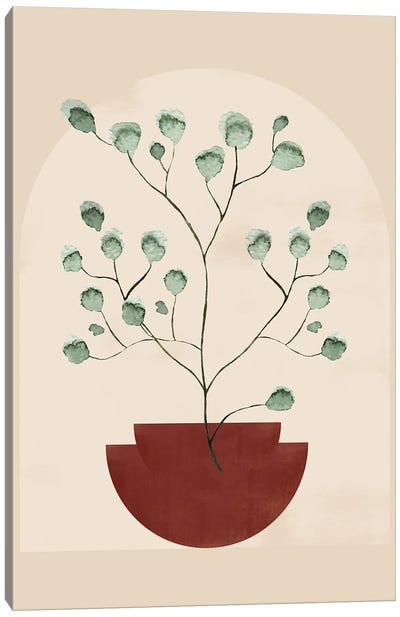 Abstract Copper Leaf VIII Canvas Art Print - Helo Moraes