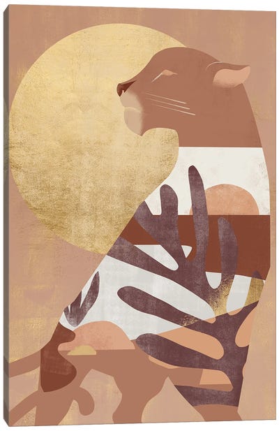 Abstract Dune Puma I Canvas Art Print - Helo Moraes