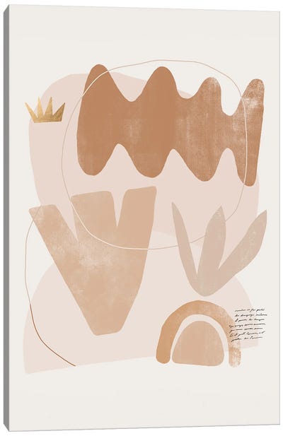 Abstract Dune Shape I Canvas Art Print - Helo Moraes