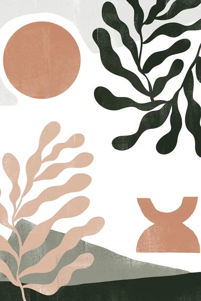 Giclee Features: Abstract Green Shape IV by Helo Moraes