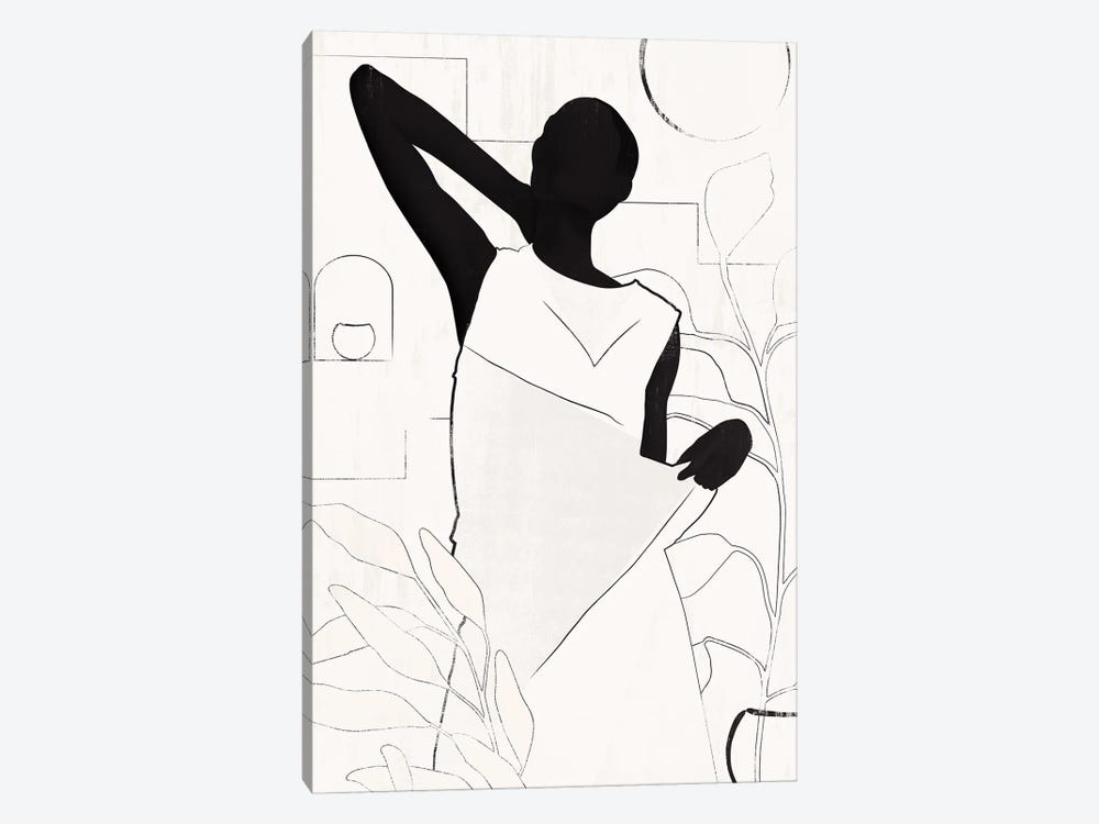 Abstract Line Girl IV by Helo Moraes 1-piece Art Print