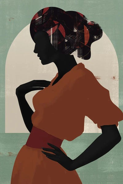 Minimalist Bohemian Decor: Abstract Maldives Girl II by Helo Moraes