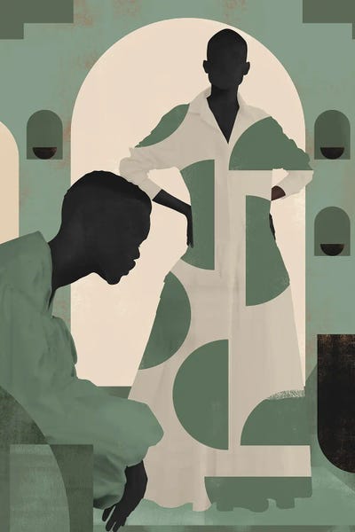 Minimalist Bohemian Decor: Abstract Maldives Girl IV by Helo Moraes