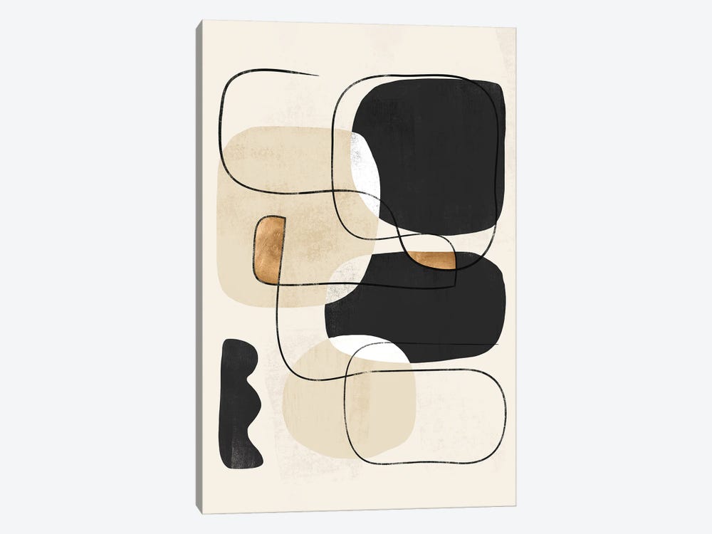 Abstract Minimalism Geometric I by Helo Moraes 1-piece Canvas Print