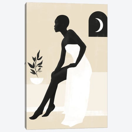 Abstract Minimalism Girl I Canvas Print #HMS343} by Helo Moraes Canvas Art Print