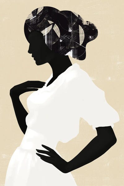 Black & Beige: Abstract Minimalism Girl II by Helo Moraes