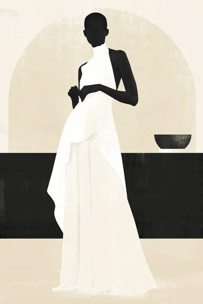 Minimalist Bohemian Decor: Abstract Minimalism Girl III by Helo Moraes