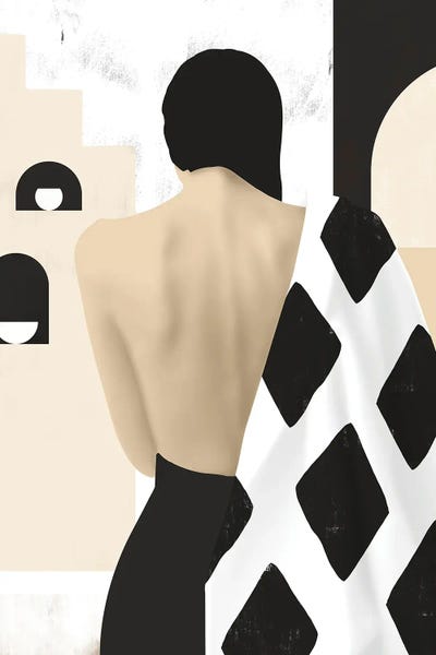 Minimalist Bohemian Decor: Abstract Minimalism Girl IV by Helo Moraes