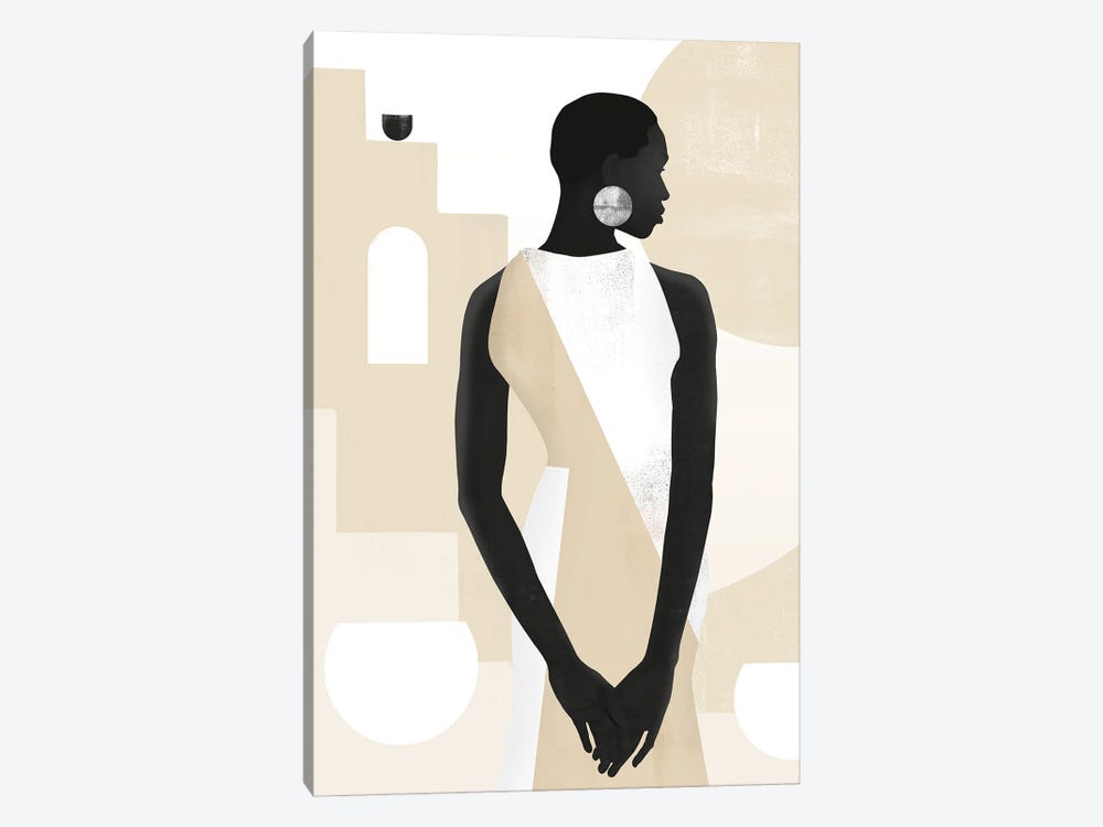 Abstract Minimalism Girl V by Helo Moraes 1-piece Canvas Art Print