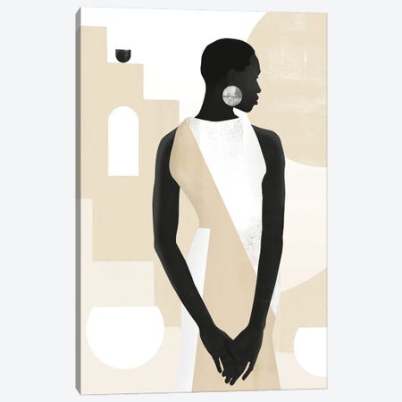 Abstract Minimalism Girl V Canvas Print #HMS347} by Helo Moraes Canvas Art