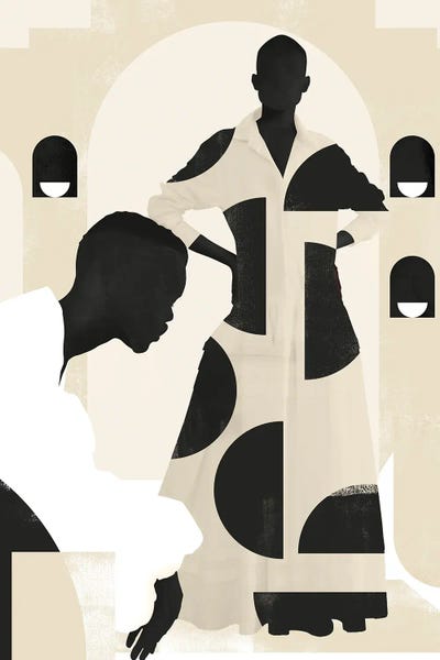 Minimalist Bohemian Decor: Abstract Minimalism Girl VI by Helo Moraes