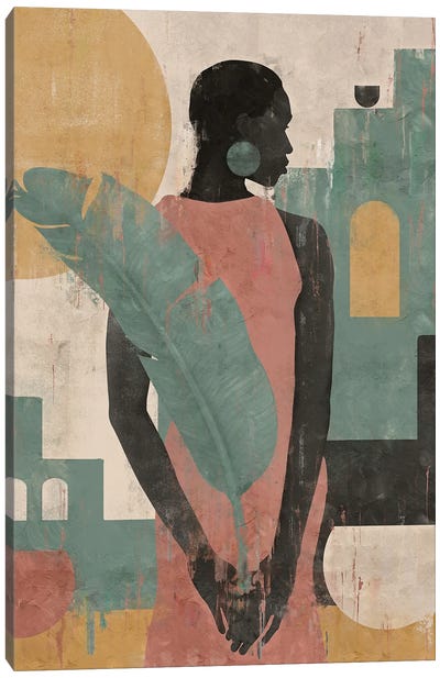 Abstract Morocco Girl III Canvas Art Print - Trendsetter