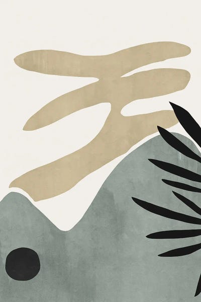 Japandi: Abstract Moss Shape I by Helo Moraes