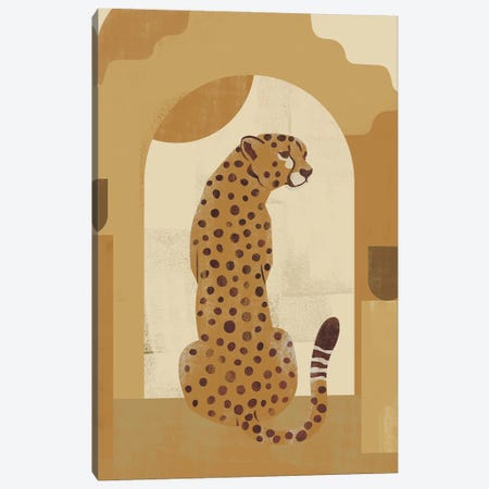 Abstract Mustard Cheetah I Canvas Print #HMS368} by Helo Moraes Canvas Print