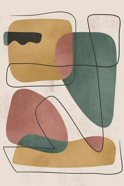 Abstract Oasis Geometric II by Helo Moraes acrylic art print